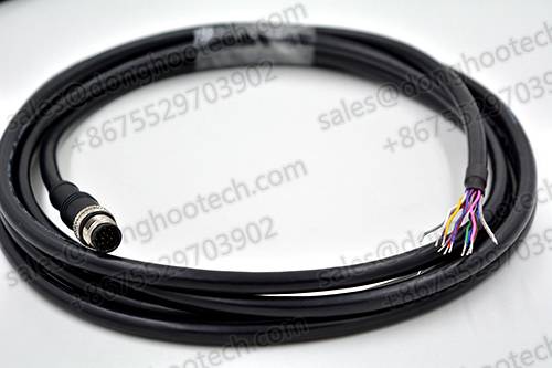Industrial Ethernet Cables M12 12PIN TO OPEN Cables 3meter 10ft Black GigE Vision Cables / Networking Cables
