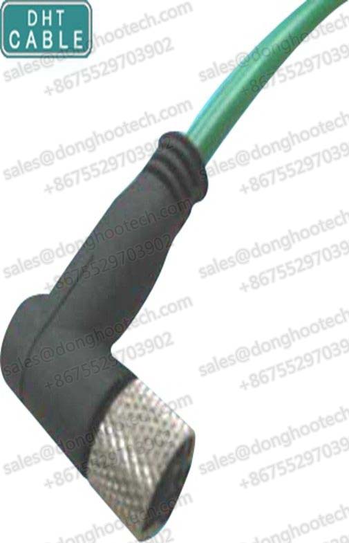  Round Wire Outdoor Female Waterproof Cable 4 Pin 5Pin 6 Pin IP68 IEC61076-2-101 Standard 