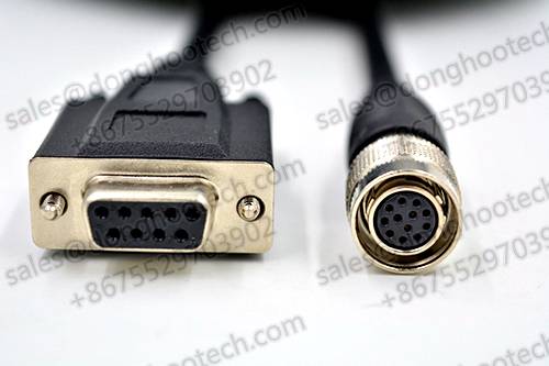 12Pin Hirose Cable Female to D-Sub 9pin and D-Sub 15pin for Analog CCD Camera