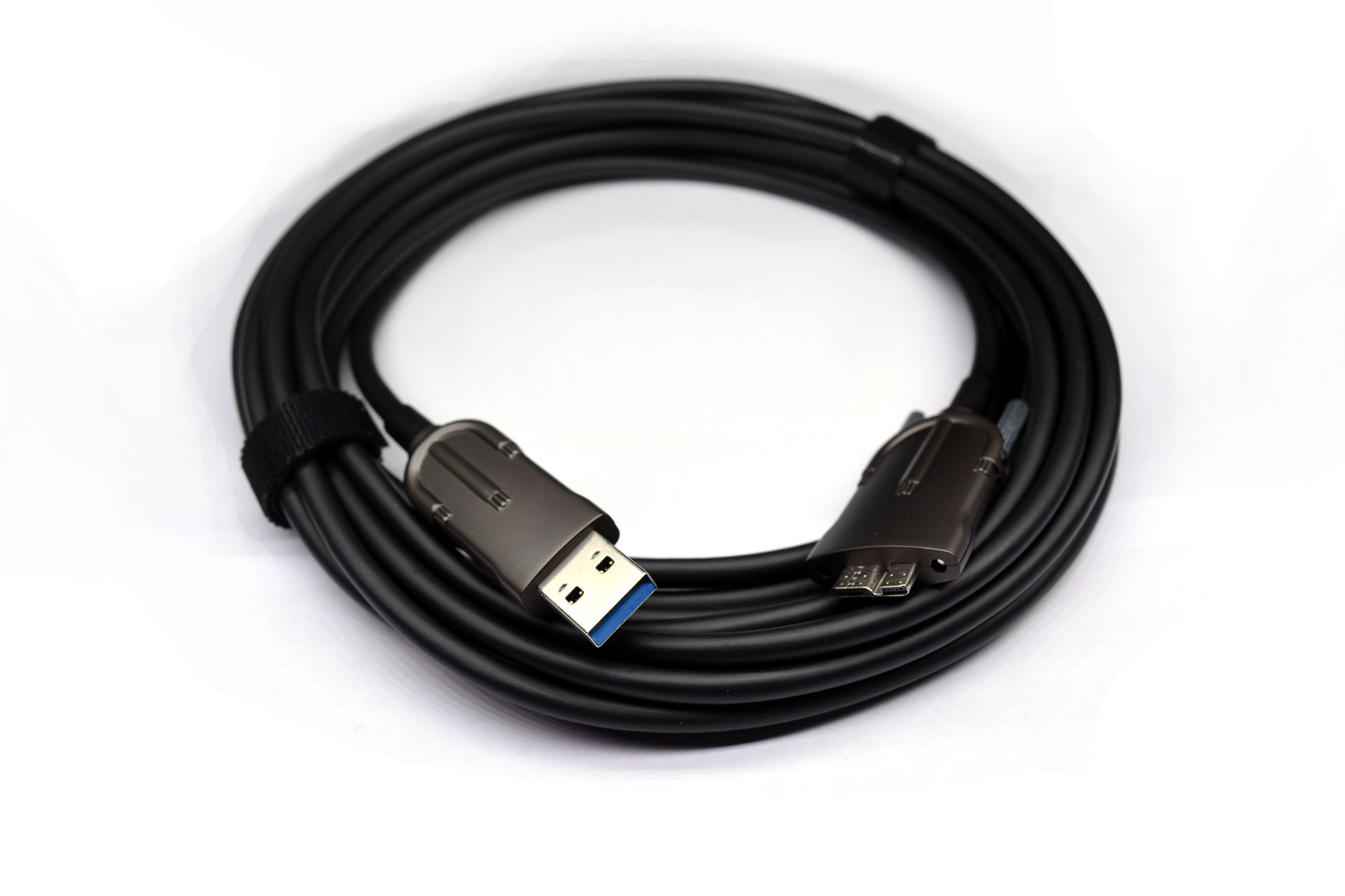 High-Flex USB 3.0 A to Micro-B Active Optical Cable with Screw Lock